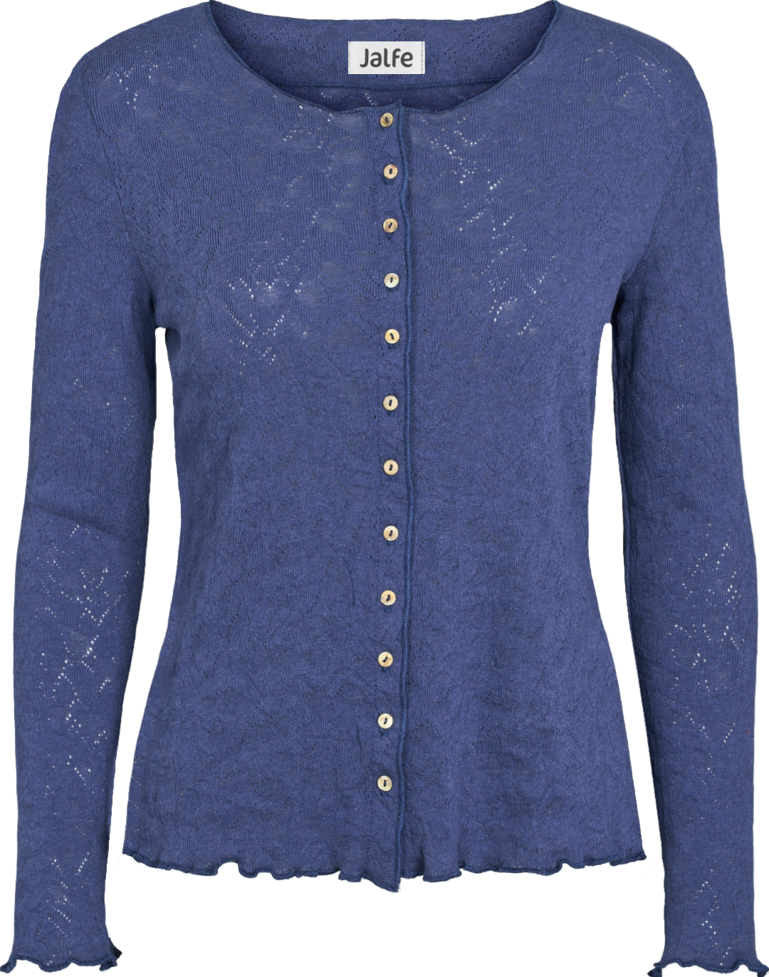 Cardigan jacquard organic cotton